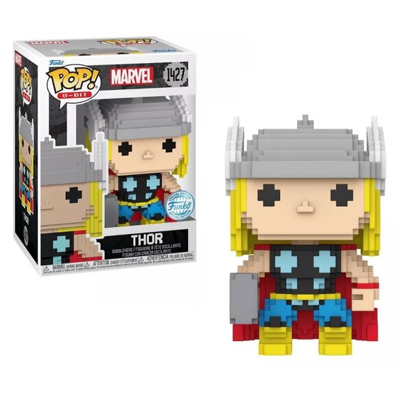 Funko Pop 8-Bit Series Marvel Universe Thor Vinyl Figure #1427 - Picture 1 of 7